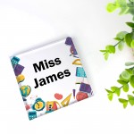 Personalised Teacher Desk Name Plate Teacher Gift Custom Leaving