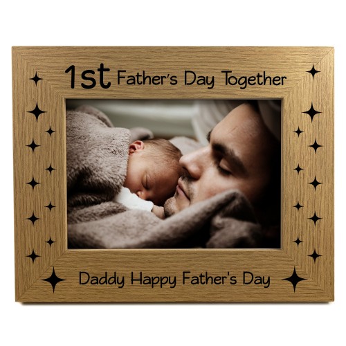 1st Fathers Day Photo Frame 7x5 First Fathers Day Gifts New Dad