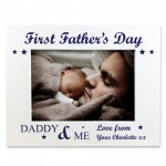 Daddy And Me Personalised Photo Frame 1st Fathers Day Gifts