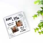 Auntie Gifts For Birthday Christmas Personalised Photo Block