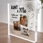 Auntie Gifts For Birthday Christmas Personalised Photo Block