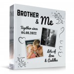 Brother Gifts For Birthday Christmas Personalised Photo Block