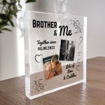 Brother Gifts For Birthday Christmas Personalised Photo Block