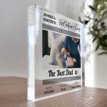 First Fathers Day As A Daddy Personalised Photo Block Gift