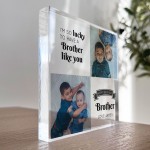 Personalised Brother Birthday Gifts Custom Acrylic Block