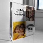 Personalised Mum Birthday Gifts Custom Acrylic Freestanding