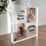 Personalised Nanny Birthday Gifts - Custom Acrylic Freestanding