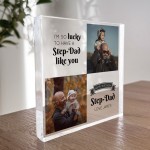 Personalised Step-Dad Birthday Gifts Custom Acrylic Block