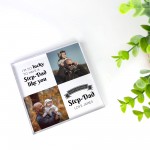 Personalised Step-Dad Birthday Gifts Custom Acrylic Block