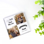 Personalised Auntie Birthday Gifts Acrylic Photo Block Gift