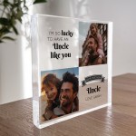 Personalised Uncle Birthday Gifts Custom Acrylic Freestanding