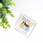 Mum Gifts For Birthday Christmas Personalised Acrylic Block