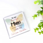 Mum Gifts For Birthday Christmas Personalised Acrylic Block