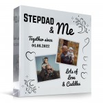 STEPDAD Gifts For Birthday Christmas Personalised Photo Block