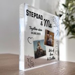 STEPDAD Gifts For Birthday Christmas Personalised Photo Block