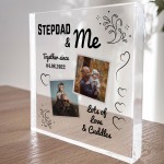 STEPDAD Gifts For Birthday Christmas Personalised Photo Block