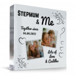 STEPMUM Gifts For Birthday Christmas Personalised Photo Block