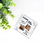 STEPMUM Gifts For Birthday Christmas Personalised Photo Block