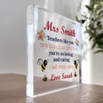 Personalised Teacher Gifts Precious And Few Acrylic Block