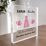 Flower Girl Thank You Gifts Personalised Block Flower Girl Gift