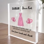 Flower Girl Thank You Gifts Personalised Block Flower Girl Gift