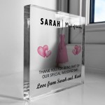 Maid of Honour Thank You Gifts Personalised Acrylic Block