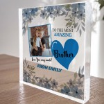 Brother Gifts Acrylic Plaque Birthday Gifts for Brother