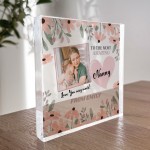 Nanny Acrylic Plaque Gifts for Nanny Personalised Photo Plaque