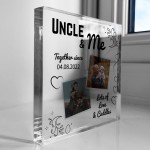 Personalised Gift For UNCLE From Niece Nephew UNCLE AND ME