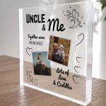 Personalised Gift For UNCLE From Niece Nephew UNCLE AND ME