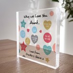 Novelty AUNT AUNTIE Gifts Personalised Plaque Auntie Birthday