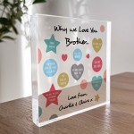 Novelty BROTHER Gift Personalised Plaque Brother Birthday Gift