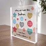 Novelty BROTHER Gift Personalised Plaque Brother Birthday Gift