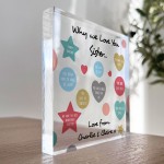 Novelty SISTER Gifts Personalised Plaque Sister Birthday Gift