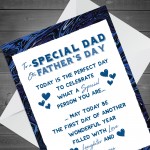 To A Special Dad On Fathers Day Card Fathers Day Cards Thank You