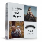 Personalised Fathers Day Photo Gift Acrylic Freestanding Block