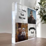 Personalised Fathers Day Photo Gift Acrylic Freestanding Block