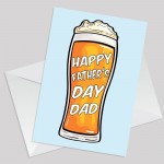 Novelty Happy Fathers Day Cards for Dad Father's Day Card Beer