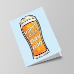 Novelty Happy Fathers Day Cards for Dad Father's Day Card Beer