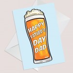 Novelty Happy Fathers Day Cards for Dad Father's Day Card Beer