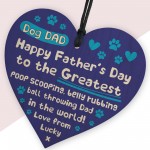 Dog Dad Fathers Day Gifts From The Dog Novelty Heart Gift Funny