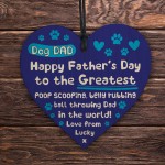 Dog Dad Fathers Day Gifts From The Dog Novelty Heart Gift Funny