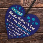 Dog Dad Fathers Day Gifts From The Dog Novelty Heart Gift Funny