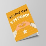 Fathers Day Card For Step Dad, WE LOVE YOU STEPDAD CARD