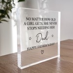 Dad And Daughter Gifts Block Father Daughter Plaque Fathers Day