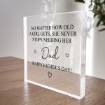 Dad And Daughter Gifts Block Father Daughter Plaque Fathers Day