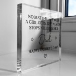 Dad And Daughter Gifts Block Father Daughter Plaque Fathers Day