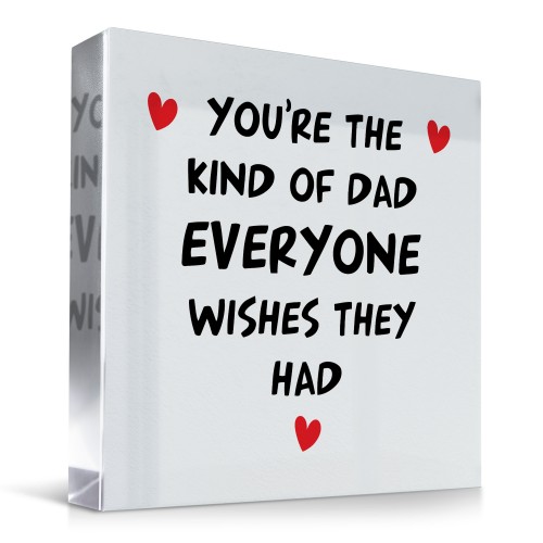 Daddy Gifts From Daughter Son Acrylic Plaque Presents Gift