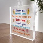 Teacher Gifts Engraved Acrylic Block Gifts for Teacher Christmas