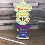 Thank You Wooden Flower Gift For Teacher Teaching Assistant